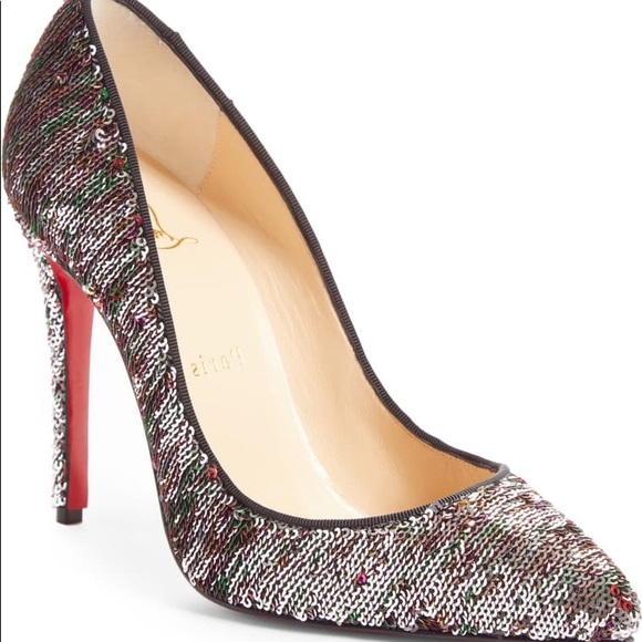 Christian Louboutin Sequin Pigalle Follies 100 - Picture 3 of 6